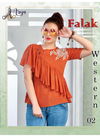 Orange Arya Falak Western Latest Rayon Cotton Designer Party Wear Ladies Tops 02